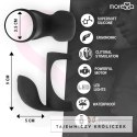 Moressa Brandon - Wibrujący pierścień intymny z ergonomiczną osłoną, czarny MORESSA