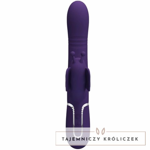 Pretty Love Butterfly Violet - wielofunkcyjny masażer 4w1, silikonowy PRETTY LOVE