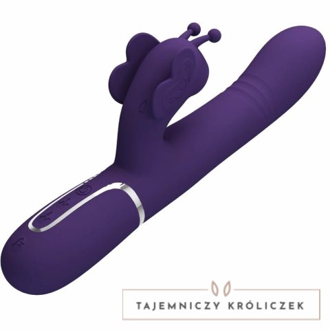 Pretty Love Butterfly Violet - wielofunkcyjny masażer 4w1, silikonowy PRETTY LOVE