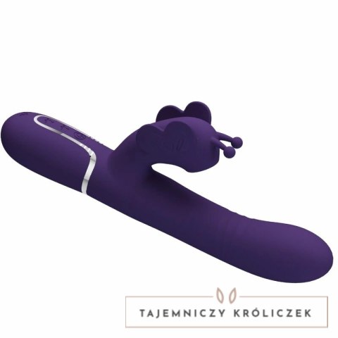 Pretty Love Butterfly Violet - wielofunkcyjny masażer 4w1, silikonowy PRETTY LOVE