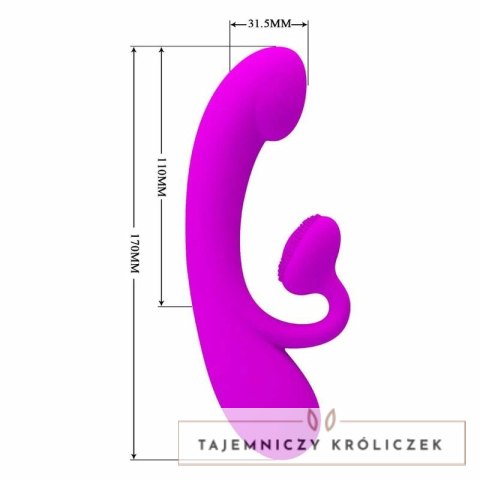 Pretty Love Felix model falujący silikon fioletowy 10 trybow USB PRETTY LOVE