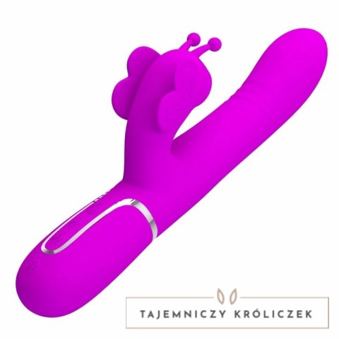 Pretty Love Rabbit Motyl 4w1 wielofunkcyjny model silikonowy fuksja PRETTY LOVE