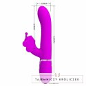 Pretty Love Rabbit Motyl 4w1 wielofunkcyjny model silikonowy fuksja PRETTY LOVE