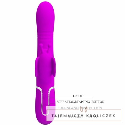 Pretty Love Rabbit Motyl 4w1 wielofunkcyjny model silikonowy fuksja PRETTY LOVE