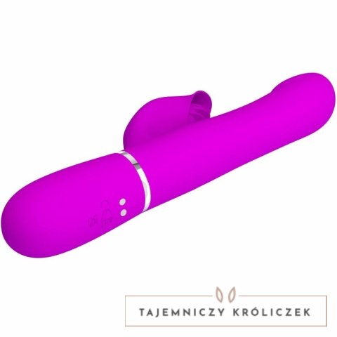 Pretty Love Rabbit Perły Violet - wibrujący masażer z koralikami, fioletowy PRETTY LOVE