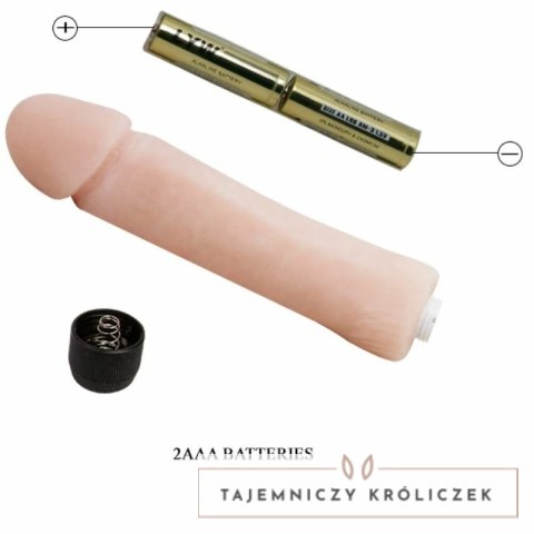 Baile Love Companion 25 cm - wibrujący model intymny, kolor cielisty BAILE