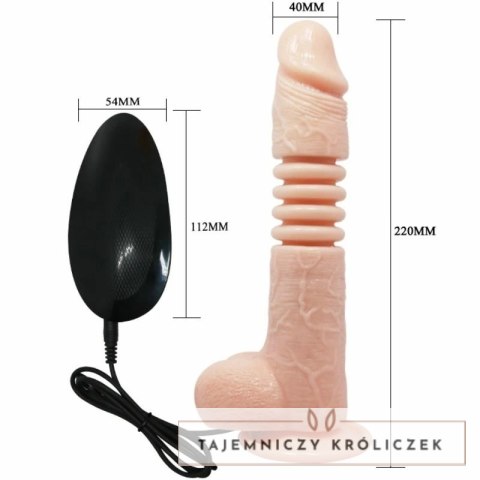 Baile Thunder Up - wielofunkcyjny model z przyssawką, wibracje i rotacja BAILE