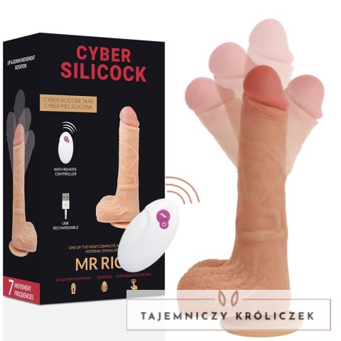 CYBER SILICOCK Mr Rick 20,9 cm - zdalnie sterowany model silikonowy CYBER SILICOCK