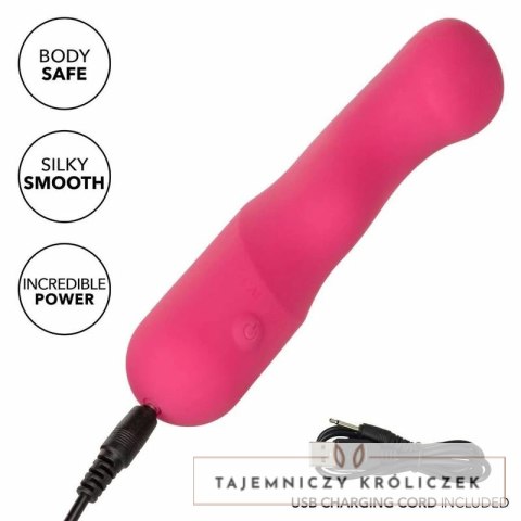 CalExotics Pixies Curvy Rożowy - Masażer Silikonowy 10 Trybow USB CALEXOTICS