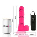Diversia Elastyczny Model Wibrujący Rożowy 20,5 cm z Przyssawką DIVERSIA