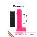 Diversia Elastyczny Model Wibrujący Rożowy 20,5 cm z Przyssawką DIVERSIA