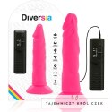 Diversia Flexible Pink Model 23 cm - Intymna Maszyna z Wibracjami i Przyssawką DIVERSIA