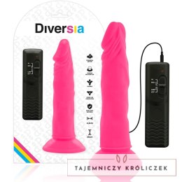 Diversia Flexible Pink Model 23 cm - Intymna Maszyna z Wibracjami i Przyssawką DIVERSIA