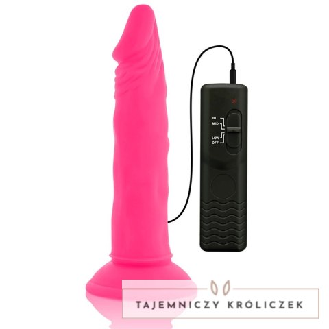 Diversia Flexible Pink Model 23 cm - Intymna Maszyna z Wibracjami i Przyssawką DIVERSIA