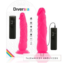 Diversia Model Vibra Pink 21 cm - elastyczna maszyna intymna z pilotem DIVERSIA