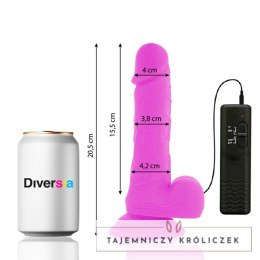 Diversia Vibrating Flexible System Fioletowy 20,5 cm z pilotem DIVERSIA
