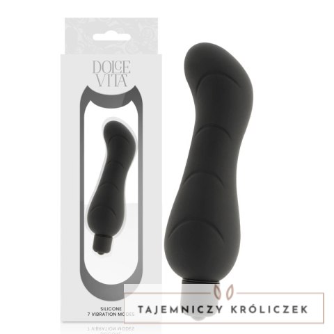 Dolce Vita G-Spot czarny silikonowy model 7 trybow 122x40mm DOLCE VITA