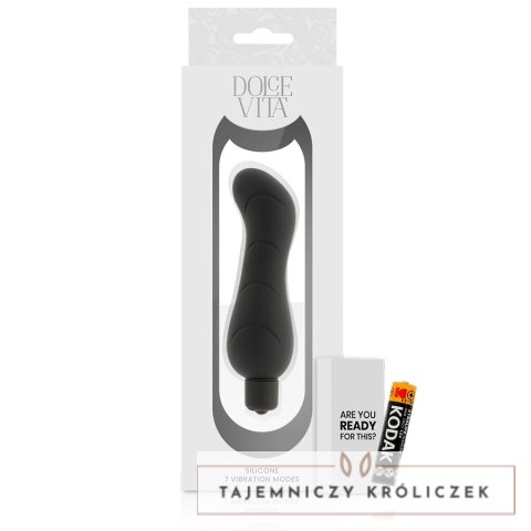 Dolce Vita G-Spot czarny silikonowy model 7 trybow 122x40mm DOLCE VITA