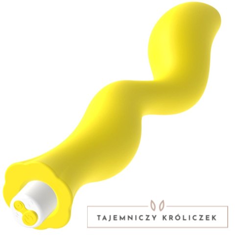 G-SPOT Gavyn Żołty - masażer do stymulacji punktu G, silikonowy, ładowalny G-SPOT