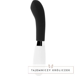 Glossy John Czarny - Wibrator silikonowy, 10 trybow, wodoodporny, 12 cm GLOSSY