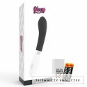 Glossy John Czarny - Wibrator silikonowy, 10 trybow, wodoodporny, 12 cm GLOSSY