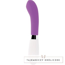 Glossy John - Fioletowy wibrator silikonowy, 10 trybow, 12 cm GLOSSY