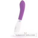 Glossy John - Fioletowy wibrator silikonowy, 10 trybow, 12 cm GLOSSY