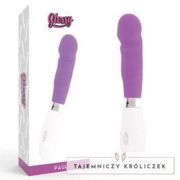 Glossy Paul Fioletowy - Wibrujący model silikonowy, 10 trybow, 12 cm GLOSSY