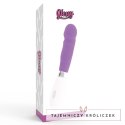 Glossy Paul Fioletowy - Wibrujący model silikonowy, 10 trybow, 12 cm GLOSSY