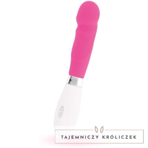 Glossy Paul Rożowy - Wibrujący model silikonowy, 10 trybow, 12 cm GLOSSY