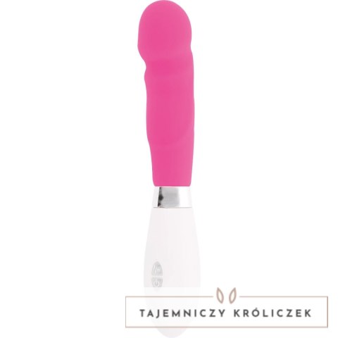 Glossy Paul Rożowy - Wibrujący model silikonowy, 10 trybow, 12 cm GLOSSY