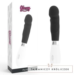 Glossy Paul czarny - wibrujący model silikonowy, 10 trybow, 12 cm GLOSSY