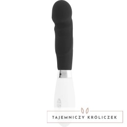 Glossy Paul czarny - wibrujący model silikonowy, 10 trybow, 12 cm GLOSSY