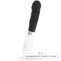 Glossy Paul czarny - wibrujący model silikonowy, 10 trybow, 12 cm GLOSSY