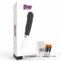 Glossy Paul czarny - wibrujący model silikonowy, 10 trybow, 12 cm GLOSSY