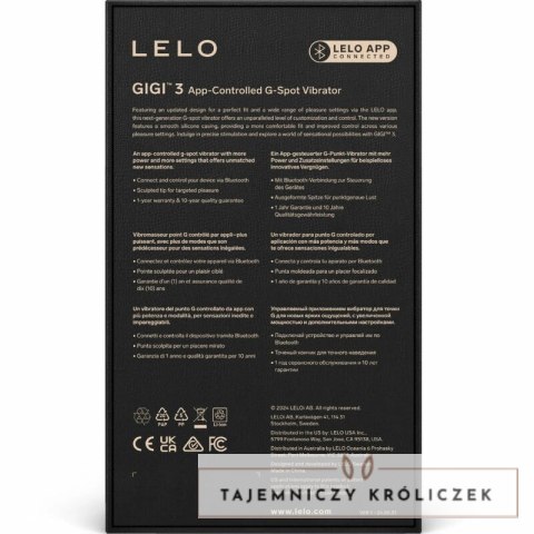 LELO GIGI 3 Model punktowy z aplikacją Bluetooth niebieski 163mm LELO