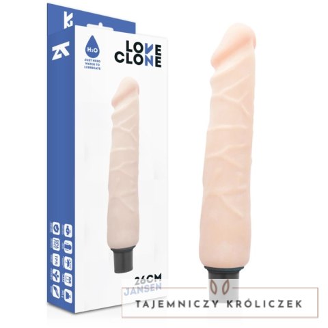 LoveClone Jansen 26 cm Samosmarujący model z wibracjami TPR LOVECLONE