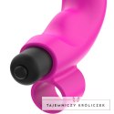 OHMAMA Neonowy Rożowy Wibrator Nakładkowy Xmas Edition, silikonowy IPX6 OHMAMA