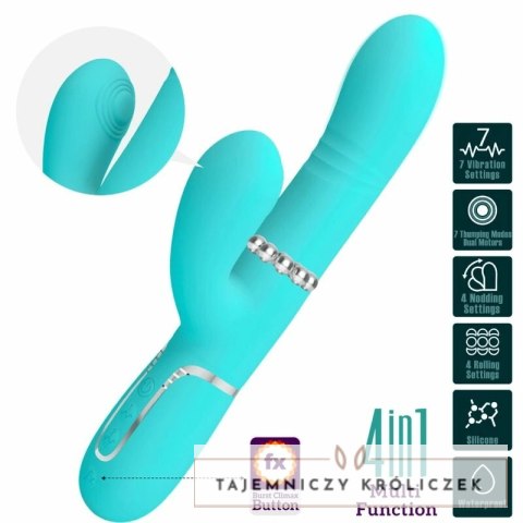 Pretty Love Aqua Green wielofunkcyjny masażer punktu G USB PRETTY LOVE