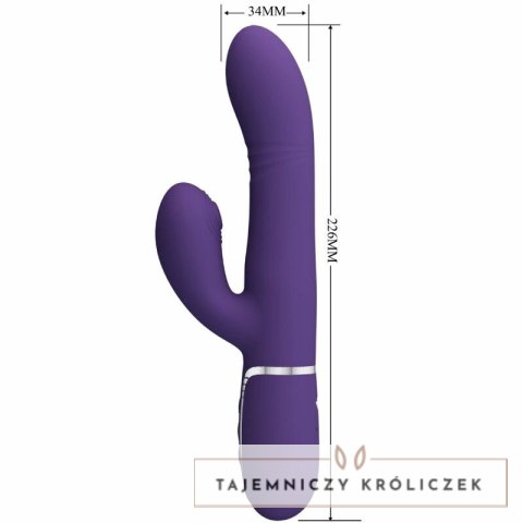 Pretty Love G-Spot Violet - wielofunkcyjny system wibracji 7+7, USB PRETTY LOVE