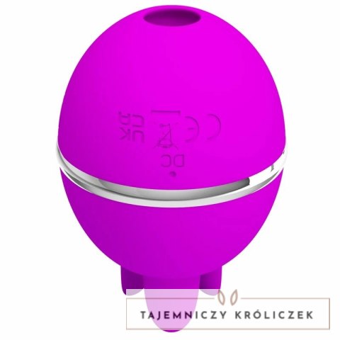 Pretty Love Gemini Ball silikonowy masażer pulsacyjny fioletowy PRETTY LOVE