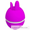 Pretty Love Gemini Ball silikonowy masażer pulsacyjny fioletowy PRETTY LOVE