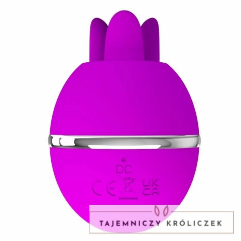 Pretty Love Gemini Ball silikonowy masażer pulsacyjny fioletowy PRETTY LOVE