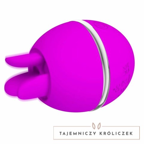 Pretty Love Gemini Ball silikonowy masażer pulsacyjny fioletowy PRETTY LOVE