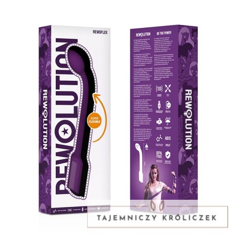 Rewolution Rewoflex elastyczny masażer punktowy G, silikon medyczny, fioletowy REWOLUTION