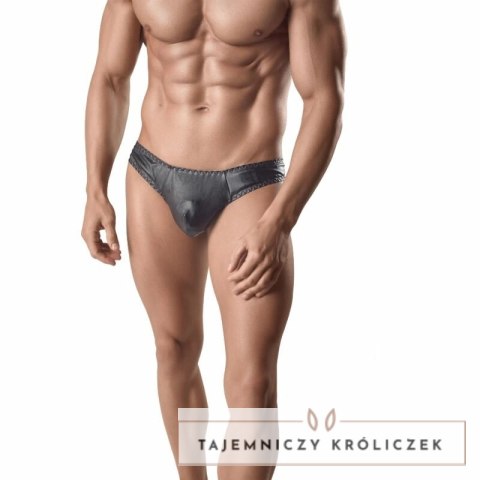 Anais Men Ares II stringi męskie 2XL czarne wykończenie skorzane ANAIS MEN