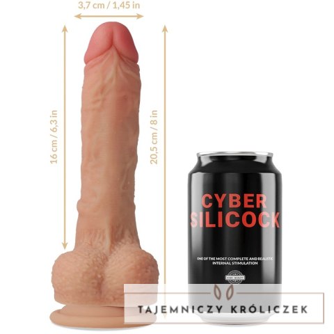 Cyber Silicock Connor uprząż z płynnego silikonu + 3 pierścienie 20,5 cm CYBER SILICOCK