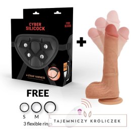 CyberSilicock Mr Rick system intymny z pilotem i uprzężą, silikon CYBER SILICOCK