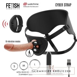 Fetish Submissive Cyber Strap L - Uprząż z pilotem WatchMe, silikon FETISH SUBMISSIVE