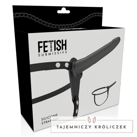 Fetish Submissive Harness silikonowy czarny 15 cm uniwersalny FETISH SUBMISSIVE
